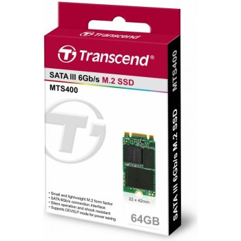 Transcend 64GB, SSD, SATAIII, MLC, TS64GMTS400