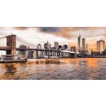Brooklyn Bridge a Dolní Manhattan při západu slunce 1 deska 100x50 – Hledejceny.cz