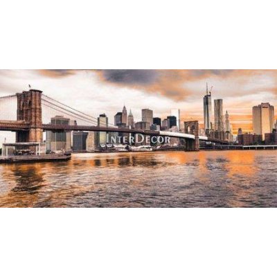 Brooklyn Bridge a Dolní Manhattan při západu slunce 1 deska 100x50 – Hledejceny.cz