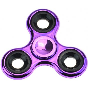 Fidget spinner metalický fialový