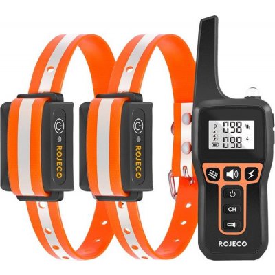 Rojeco PD5291000m Výcvikový obojek pro psy se 2 obojky – Hledejceny.cz