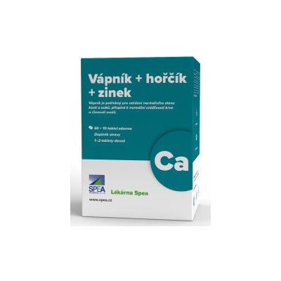SPEA Vápník + Hořčík + Zinek 50+10 tablet – Hledejceny.cz