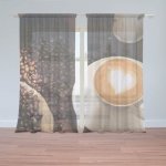 Sablio Záclony Káva: 2ks 150x250cm – Hledejceny.cz