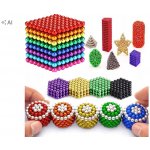 NeoCube Magnetické Kuličky 6 mm velké 216 ks Duhové – Zbozi.Blesk.cz
