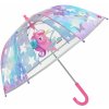 Deštník Perletti Jednorožec deštník dětský průhledný
