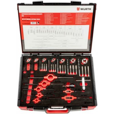 Würth Sada nářadí pro řezání závitů HSS 44ks - 5964065244 – Hledejceny.cz