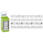 Heyda papírová 1,5 cm x 5 m bílá stříbrná 4 ks – Zboží Dáma