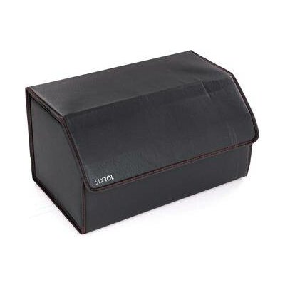 Organizér do kufru auta CAR COMPACT LEATHER L, 2 přihrádky, skládací, s víkem SIXTOL – Sleviste.cz