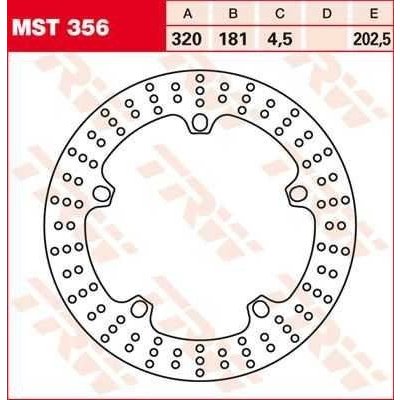 TRW MST356 brzdový kotouč, přední BMW R 1200 NINE T rok 14-15 – Hledejceny.cz