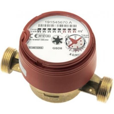 Bmeters GSD8-R, DN20, 130 mm, 90°C, s impulsním výstupem – HobbyKompas.cz
