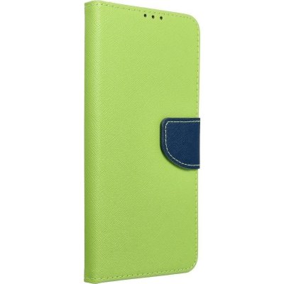 Pouzdro Fancy Book Huawei P SMART 2021 limetkovo-modrý