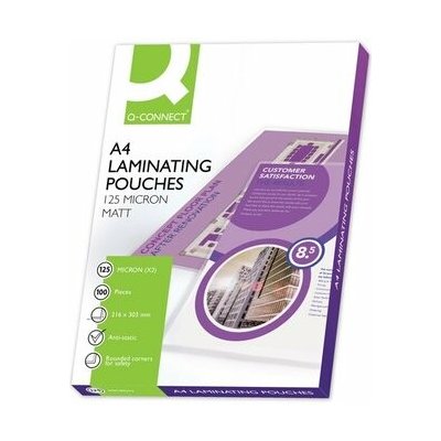 Laminovací kapsy Q-Connect, A3,2x 125 mic., 100 ks – Hledejceny.cz