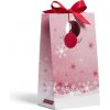 Yankee Candle – vánoční dárková taška se stuhou Snow Globe Wonderland, 10 x 15 x 26 cm