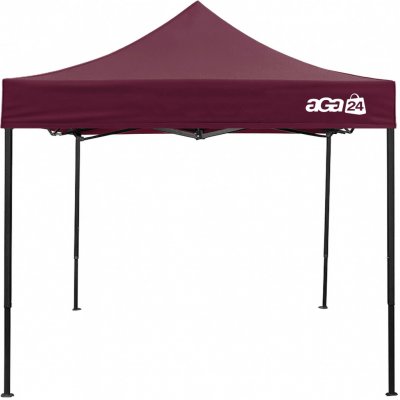 Aga Prodejní stánek bez bočnic 3 x 3 m tmavě červený STK22241 – Zboží Dáma