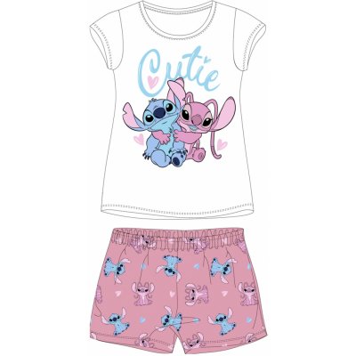 Dívčí pyžamo Lilo & Stitch 5204D003NI bílé růžové – Hledejceny.cz