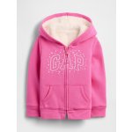 Gap Baby zateplená mikina Logo Sherpa Růžová – Zboží Dáma