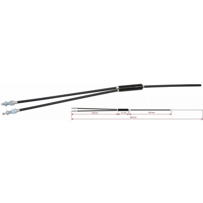 OSTATNÍ Lanko brzdové BMX rotor -brzda 0,96m – Zboží Dáma