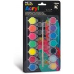 akrylové barvy primo Fluo+metal 14 x 4,5ml blistr – Zbozi.Blesk.cz