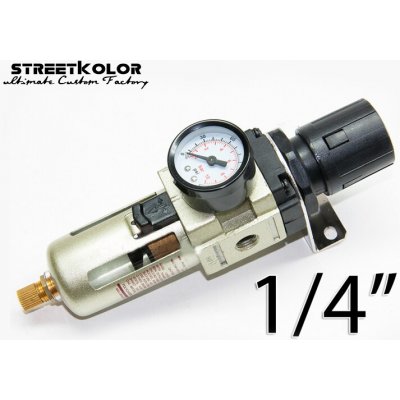Regulátor tlaku s filtrem AW3000-02, vnitřní závit: 1/4", 40 micro – Hledejceny.cz