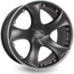 Keskin Kt9 8X19 5X105 ET40 matt black Lip polished – Hledejceny.cz
