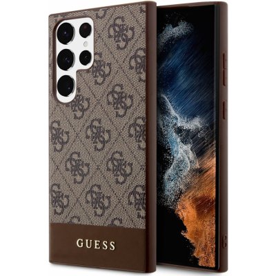 Guess PU 4G Stripe Samsung Galaxy S24 Ultra Brown