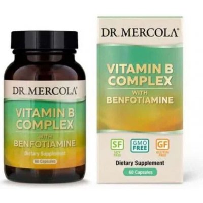 Dr. Mercola Vitamín B Complex s Benfotiaminem 60 kapslí – Hledejceny.cz