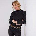 Tričko se stojáčkem a dlouhými rukávy černá – Zbozi.Blesk.cz