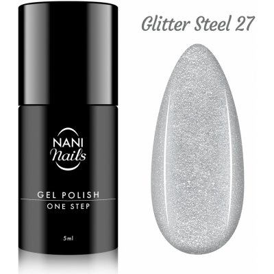 NANI gel lak One Step Glitter Steel 5 ml – Zboží Dáma