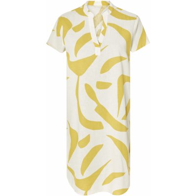 esmara Dámské lněné tunikové šaty bílá – Zboží Dáma