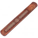 Mani Bhadra Stojánek na vonné tyčinky Flower Of Life dřevěný 25 x 4 cm – Hledejceny.cz