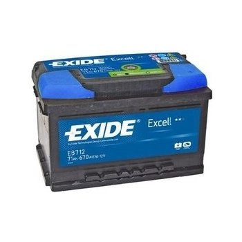 Exide Excell 12V 71Ah 670A EB712