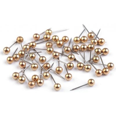 Špendlíky délka 15 mm - 50ks Barva: zlatá – Zboží Mobilmania