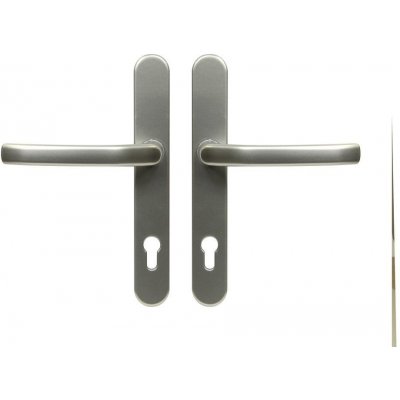 Richter Dveřní kování pro plastové dveře Czech RHD.0031.92.F9, imitace nerezu – Zboží Mobilmania