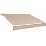 SucceBuy Balkonová markýza 4x2,4 x 2,4 - 3,7 m – Sleviste.cz