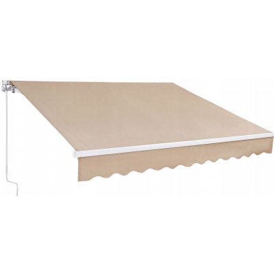 SucceBuy Balkonová markýza 4x2,4 x 2,4 - 3,7 m – Sleviste.cz