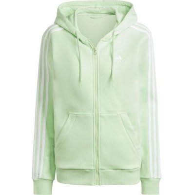 adidas Essentials 3-STRIPES Hoodie dámská mikina světle zelená – Hledejceny.cz