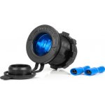 Vodotěsná zásuvka do autozapalovače s ČERVENÝM LED podsvícením 12/24V AMIO-04220, , , | Zboží Auto