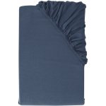 LIVARNO Napínací prostěradlo z jemného flanelu modré 140-160x200 – Zboží Dáma