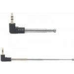 SOLEX teleskopická anténa JACK3,5st vidlicová 80-240mm 4-dílná – Zboží Živě