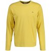 Pánské Tričko Gant tričko REG SHIELD LS T-SHIRT žlutá