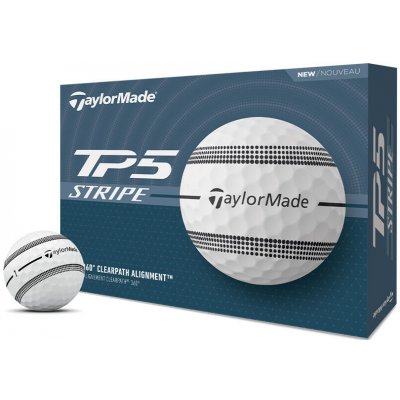 TaylorMade TP5 Stripe bílé 12 ks – Sleviste.cz