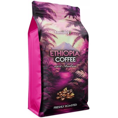 Tommy Cafe Arabica Cafe Etiopie Djimmah zrnková 1 kg – Hledejceny.cz