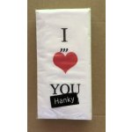 Paper Design papírové kapesníčky 4-vrstvé zamilovaný motiv I LOVE YOU 10 ks – Sleviste.cz