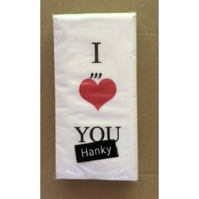 Paper Design papírové kapesníčky 4-vrstvé zamilovaný motiv I LOVE YOU 10 ks – Sleviste.cz