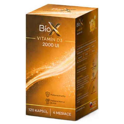 BioX VITAMÍN D3 2000 UI 120 kapslí – Hledejceny.cz