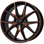 Brock B40 8x19 5X112 ET50 black orange matt – Zboží Mobilmania