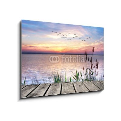Obraz 1D - 100 x 70 cm - el lago de las nubes de colores jezero krajina druh – Hledejceny.cz