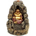 Mani Bhadra Stojan na vonné kužely Tekoucí dým Čínský Buddha 18,5 x 13,5 x 12 cm – Zboží Mobilmania