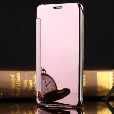 Pouzdro SES Zrdcadlové silikonové flip Samsung Galaxy A71 A715F - růžové