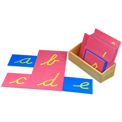 Montessori hmatová písmena psací písmo malé americká norma – Hledejceny.cz